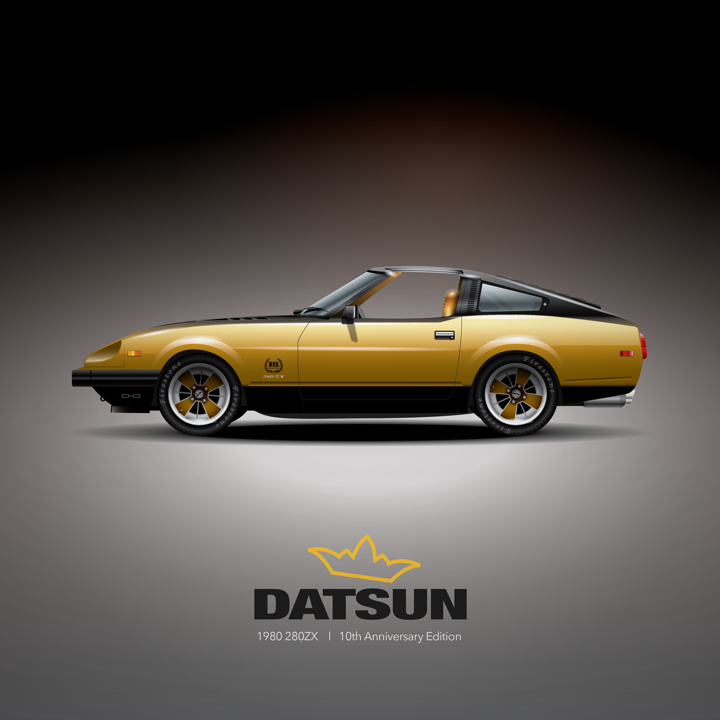 Art Print 1979-83 Datsun 280ZX l 10th Anniversary