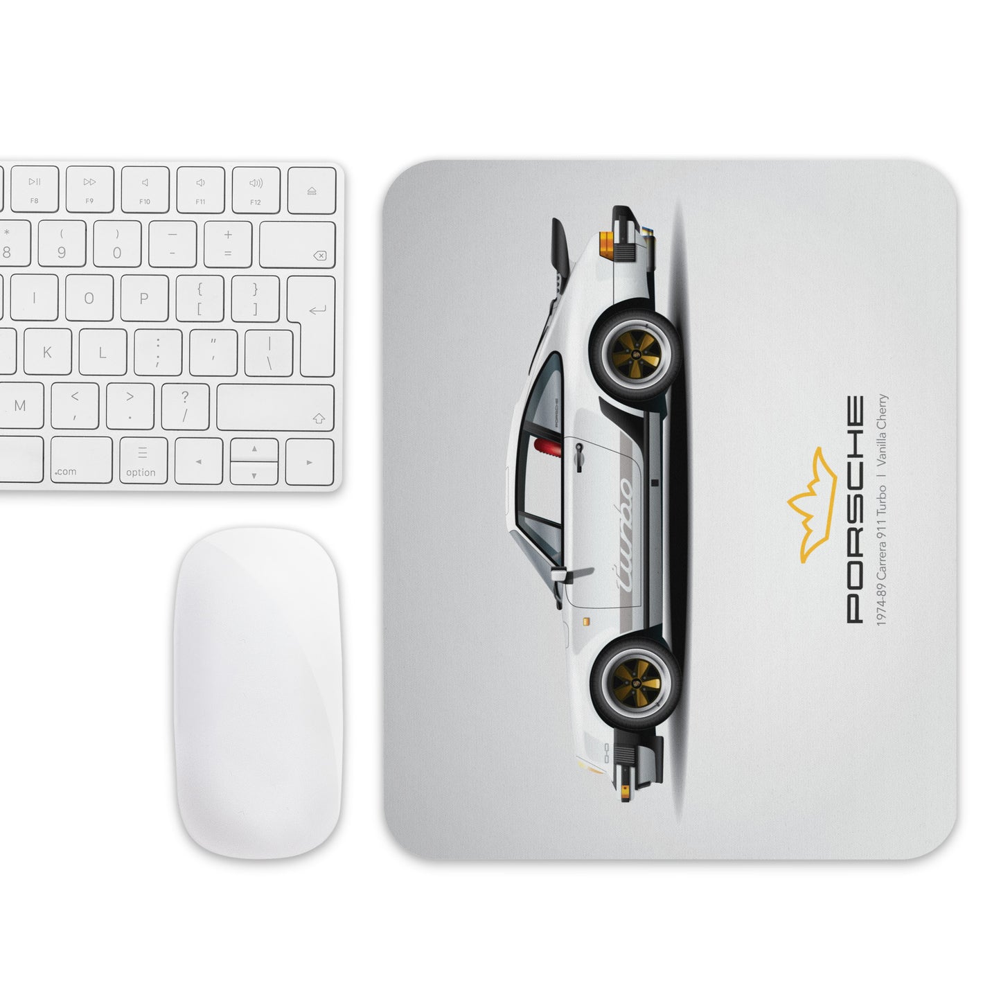 Mouse Pad 1974-89 Porsche 911 l Vanilla Cherry