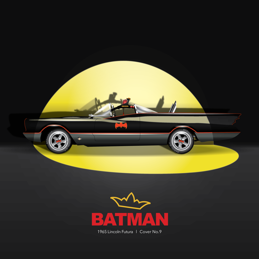 Art Print 1965 Lincoln Futura  l  Batmobile 66 Cover No.9