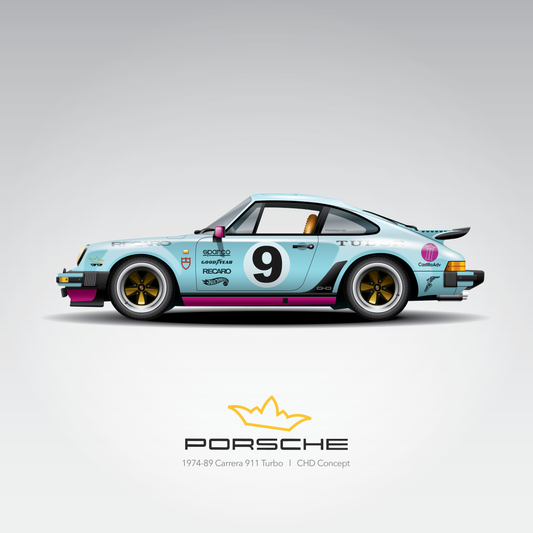 Art Print 1974-89 Porsche 911  l  CHD