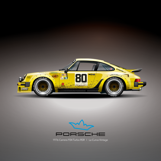 Art Print 1974-89 Porsche 911  l  La Curva
