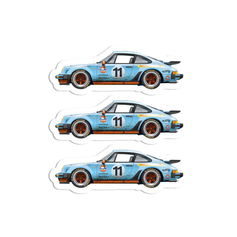 Stickers 1974-89 Porsche 911  l  Gulf