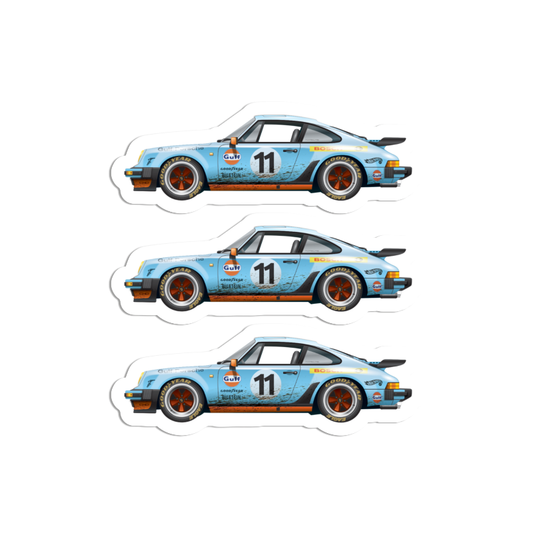 Stickers 1974-89 Porsche 911  l  Gulf