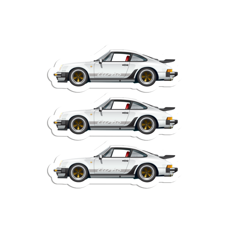 Stickers 1974-89 Porsche 911  l  Vanilla Cherry