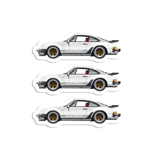 Stickers 1974-89 Porsche 911  l  Vanilla Cherry