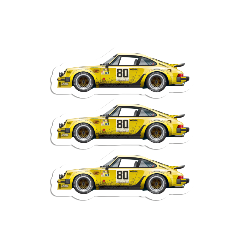 Stickers 1974-89 Porsche 911  l  La Curva