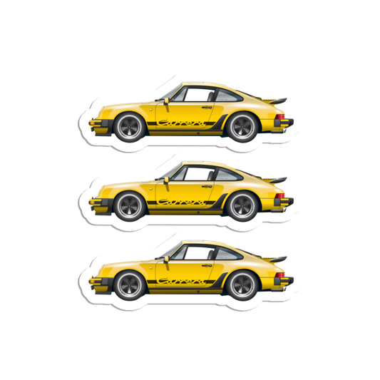 Stickers 1974-89 Porsche 911  l  Racing Yellow