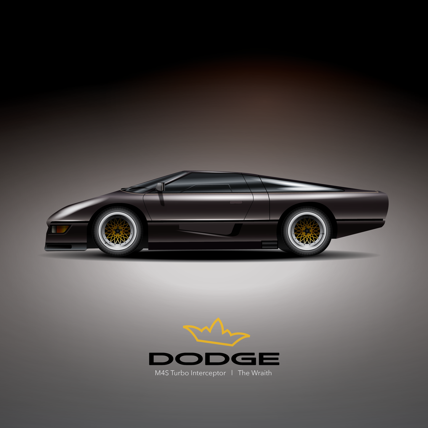 Art Print Dodge M4S Turbo Interceptor  l  The Wraith
