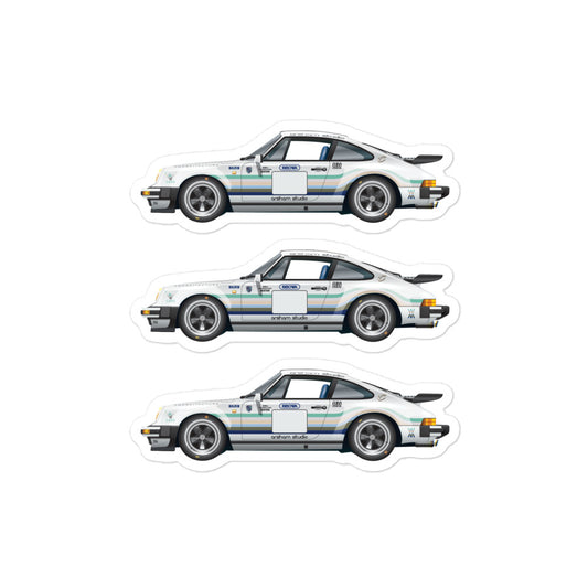 Stickers 1974-89 Porsche 911  l  Arsham Study