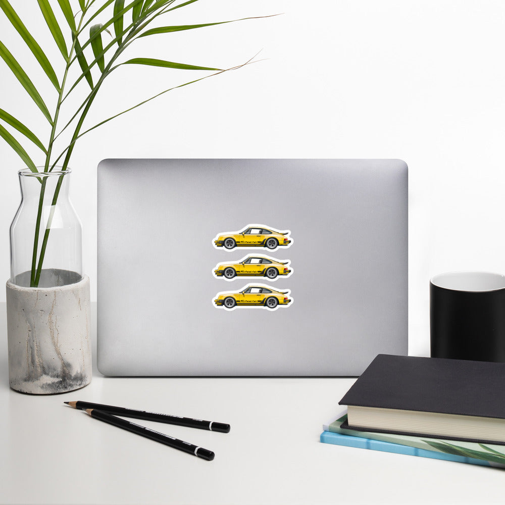 Stickers 1974-89 Porsche 911  l  Racing Yellow
