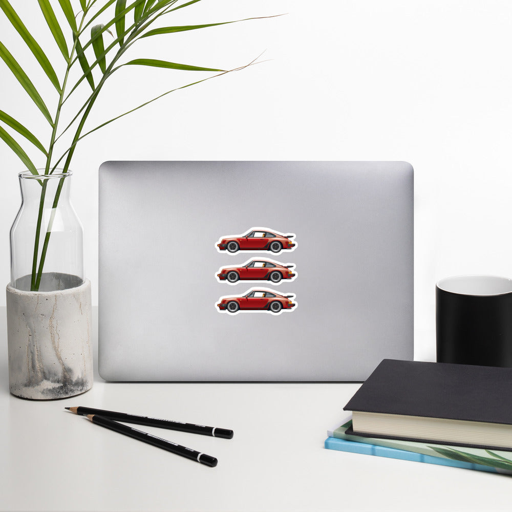 Stickers 1974-89 Porsche 911  l  Guards Red