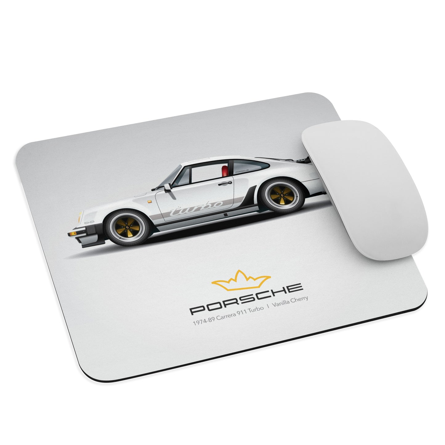 Mouse Pad 1974-89 Porsche 911  l  Vanilla Cherry