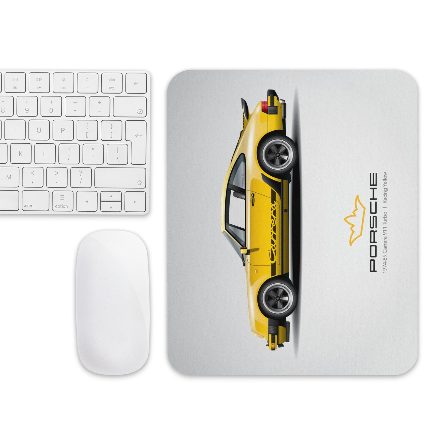 Mouse Pad 1974-89 Porsche 911  l  Racing Yellow
